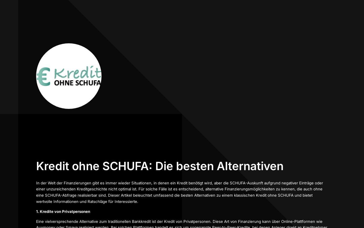 Kredit Ohne Schufa